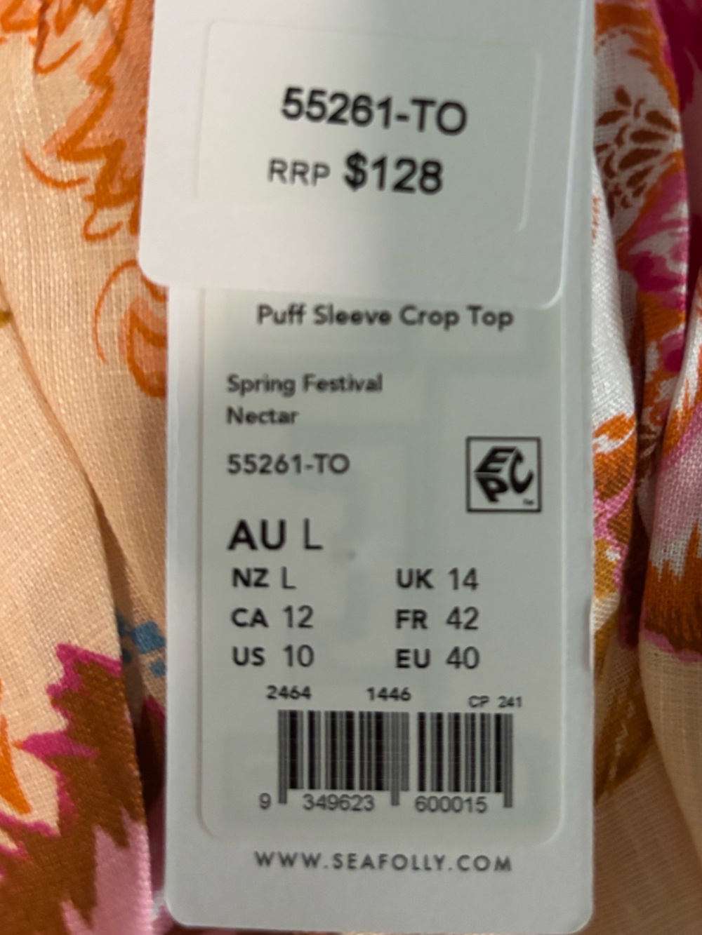 Seafolly Puff-Sleeve Linen
Crop Top - Picture 3 of 3